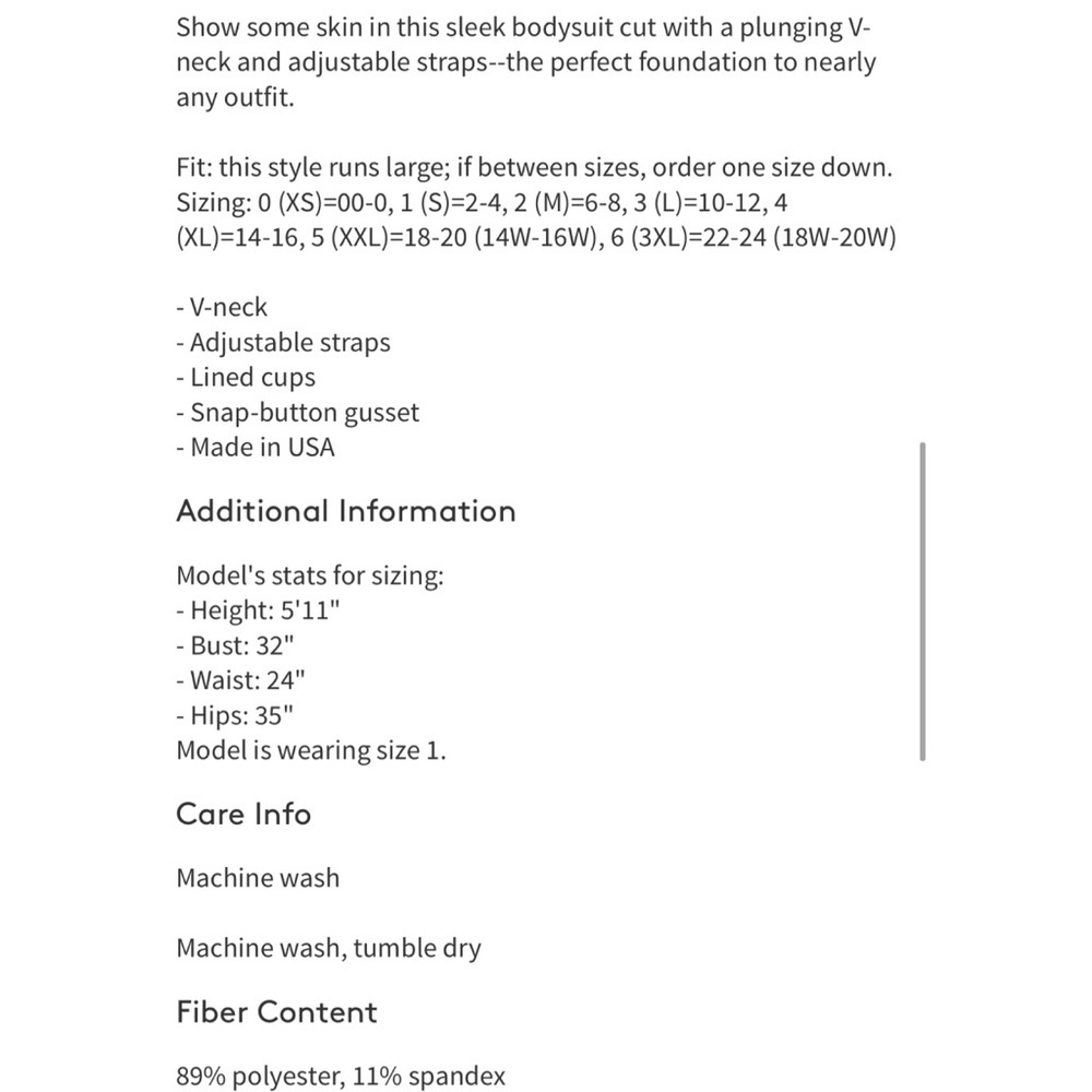 New $99 Good American Not So Basic Camisole Bodys… - image 5